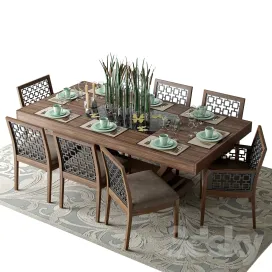 Table with chairs mobi dining rooms morokko